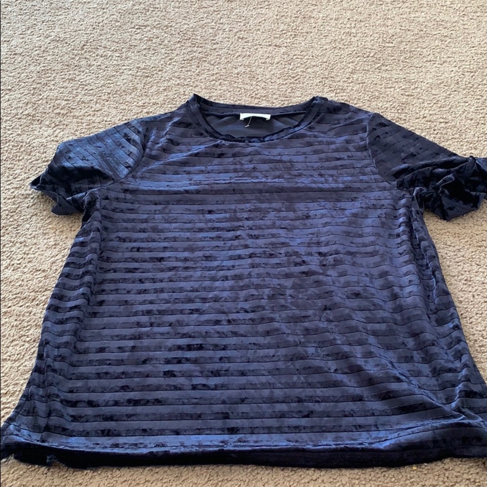 blue velvet shirt